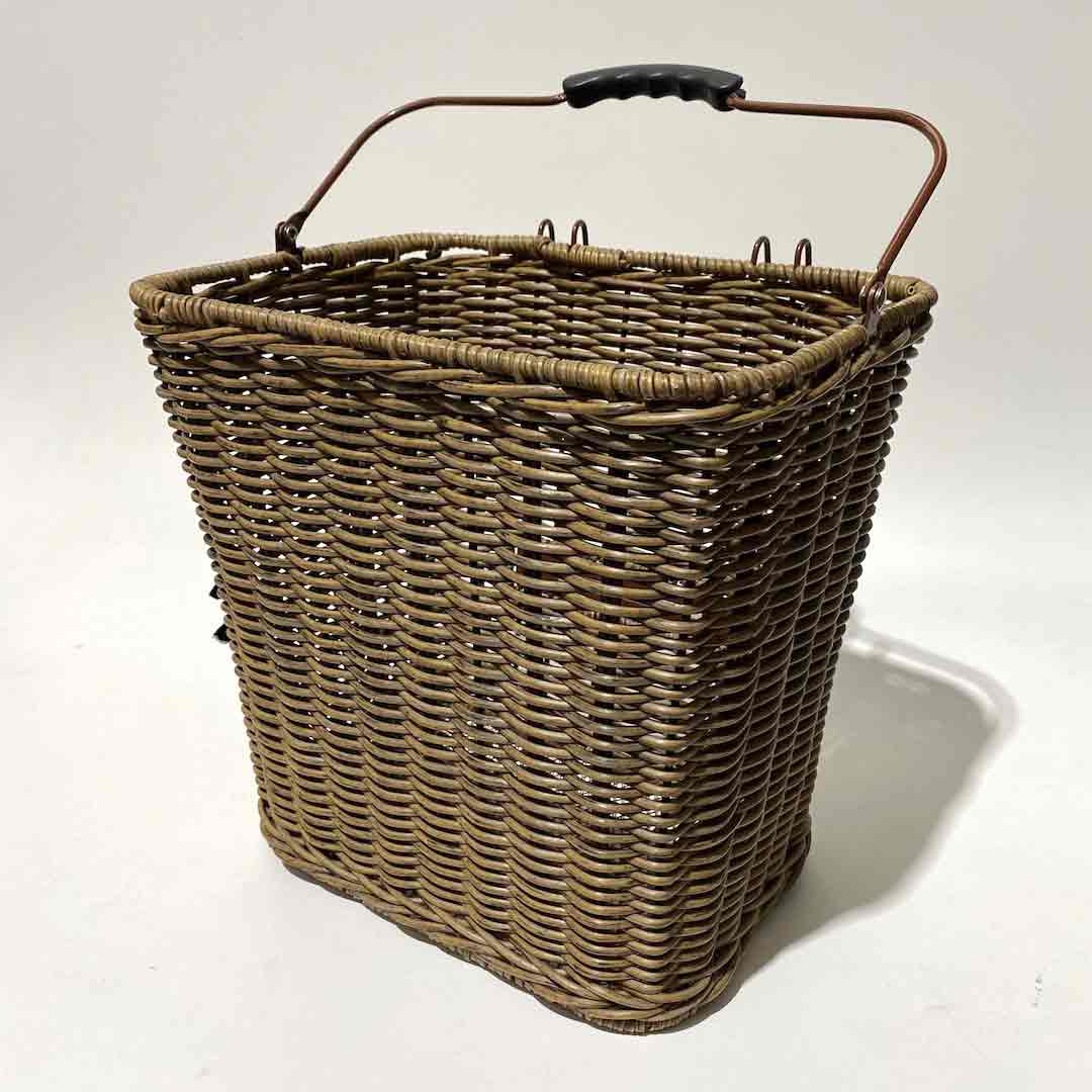 BICYCLE, Basket Vintage Tall Wicker w Handle