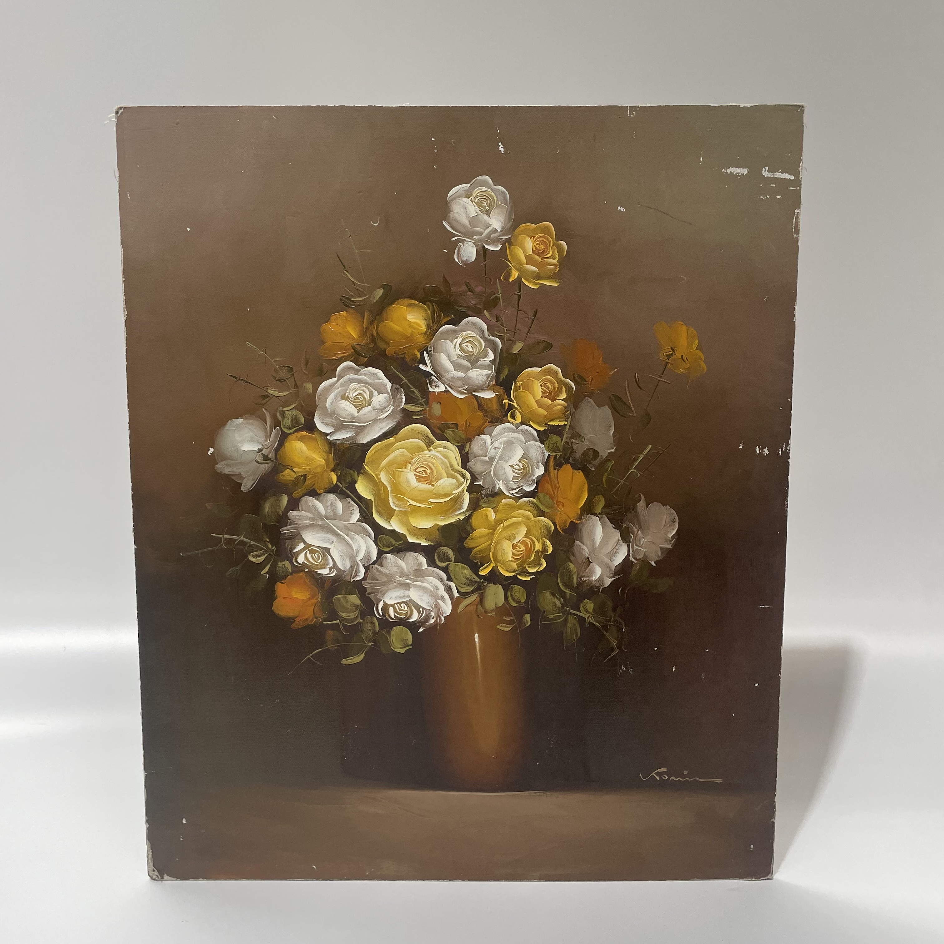 ARTWORK, Painting, Yellow Flower Bouquet