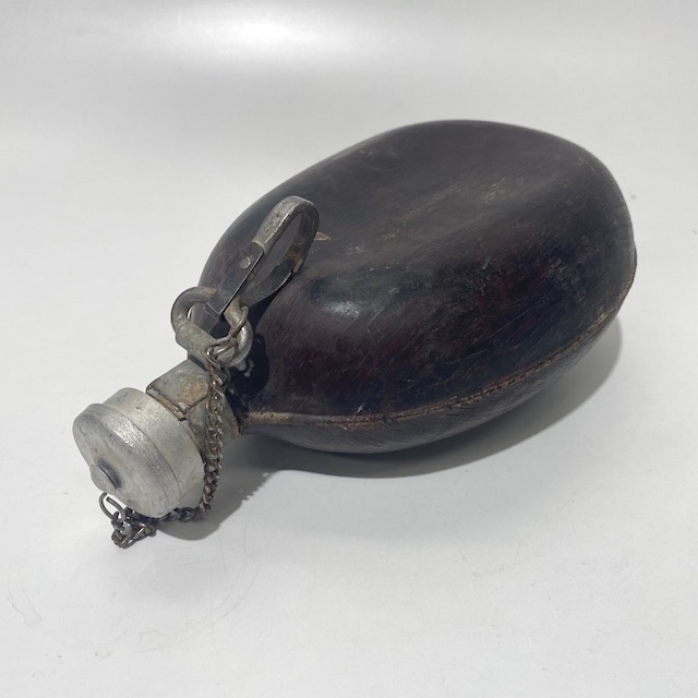 WATER BOTTLE, Vintage Black Brown Timber