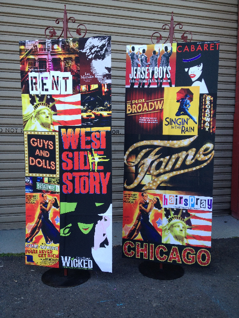 BANNER, Hanging Broadway Design - 75 x 180cm