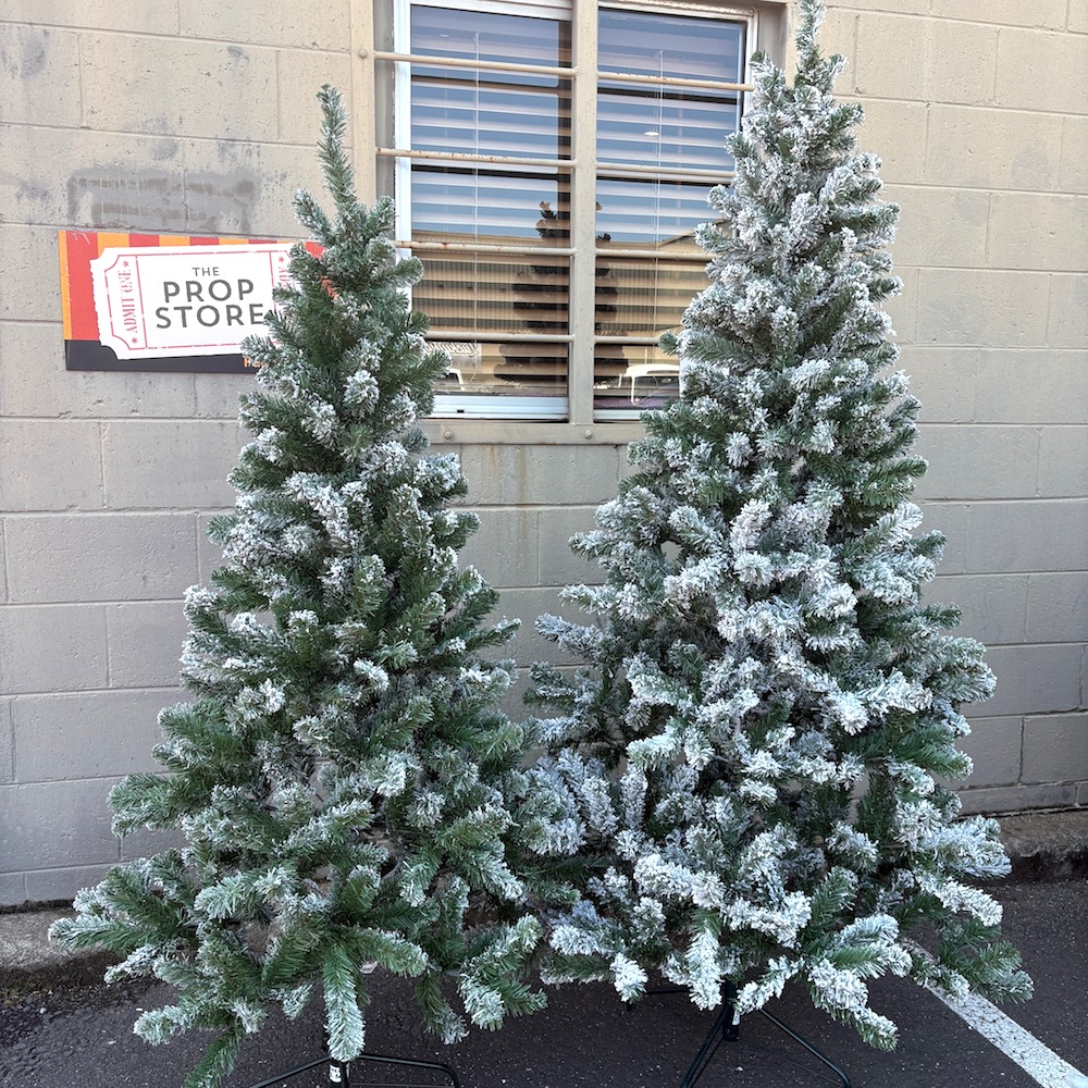 CHRISTMAS TREE, Full Foliage - Slim Green 1.8mH, CHR0005 - Frosted Slim Green 2.1mH 