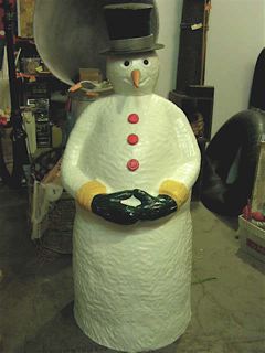 SNOWMAN, Large Fibreglass - 1.5m H