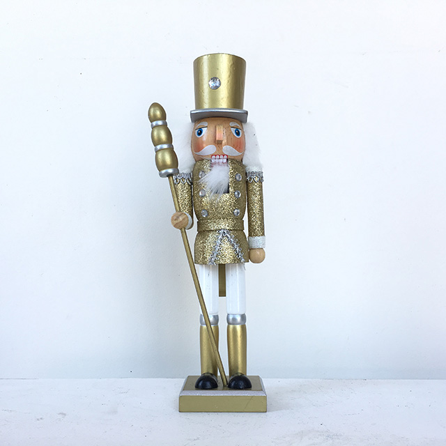 TOY SOLDIER (NUTCRACKER), Gold approx 30cmH 