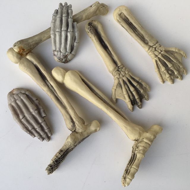 BONES, Plastic Arms Hands & Legs Box Lot