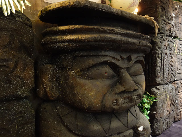 STONE TIKI IDOL, 120cm W x 120cm H Carved Styrene