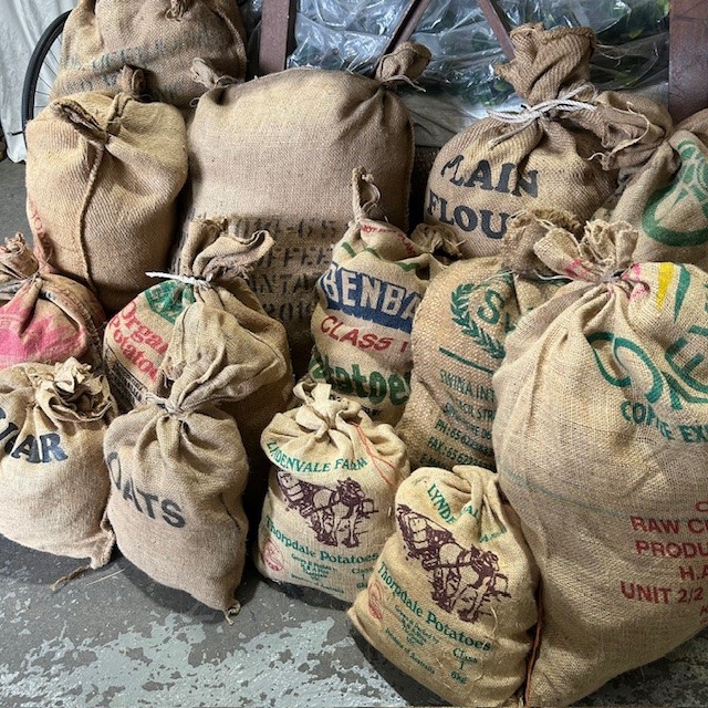 SACK, Hessian - Printed Produce Various