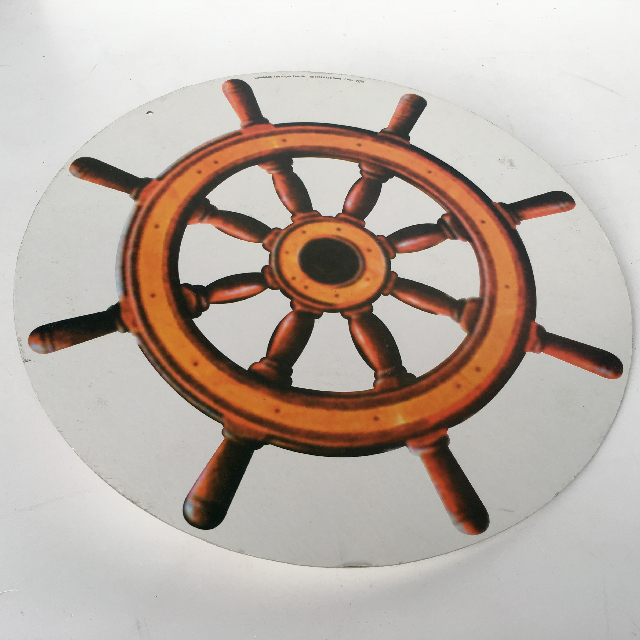 SHIP'S WHEEL, Cardboard Cut Out 45cm Dia