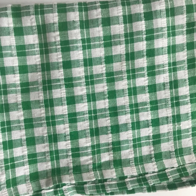 TABLECLOTH, Green and White Check 145cm x 100cm