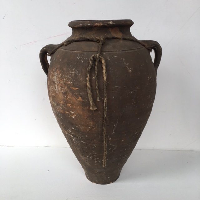 POT / URN, Rustic Terracotta - Brown 40cm H
