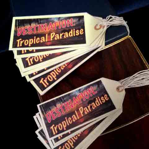 LUGGAGE TAG, Tropical Paradise (generic)