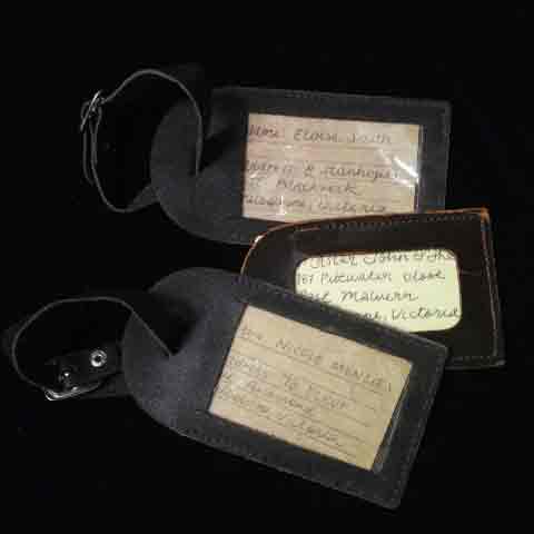 LUGGAGE TAG, Leather