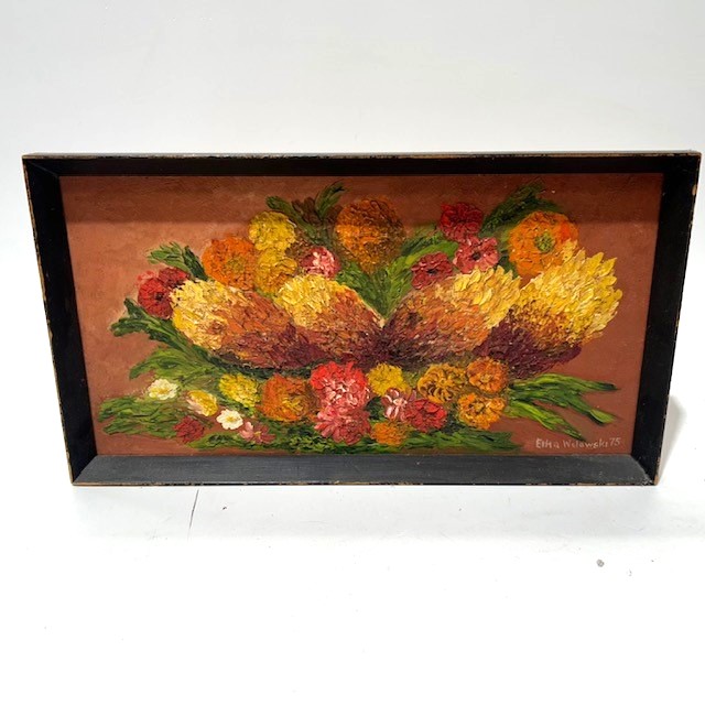 ARTWORK, Painting Yellow Bottlebrush 48cm x 26cm