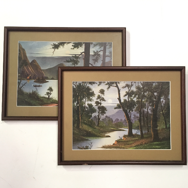 ARTWORK, Landscape in Olive Mountboard