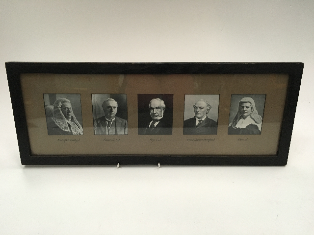 ARTWORK, Framed B&W Judge Portraits - Landscape
