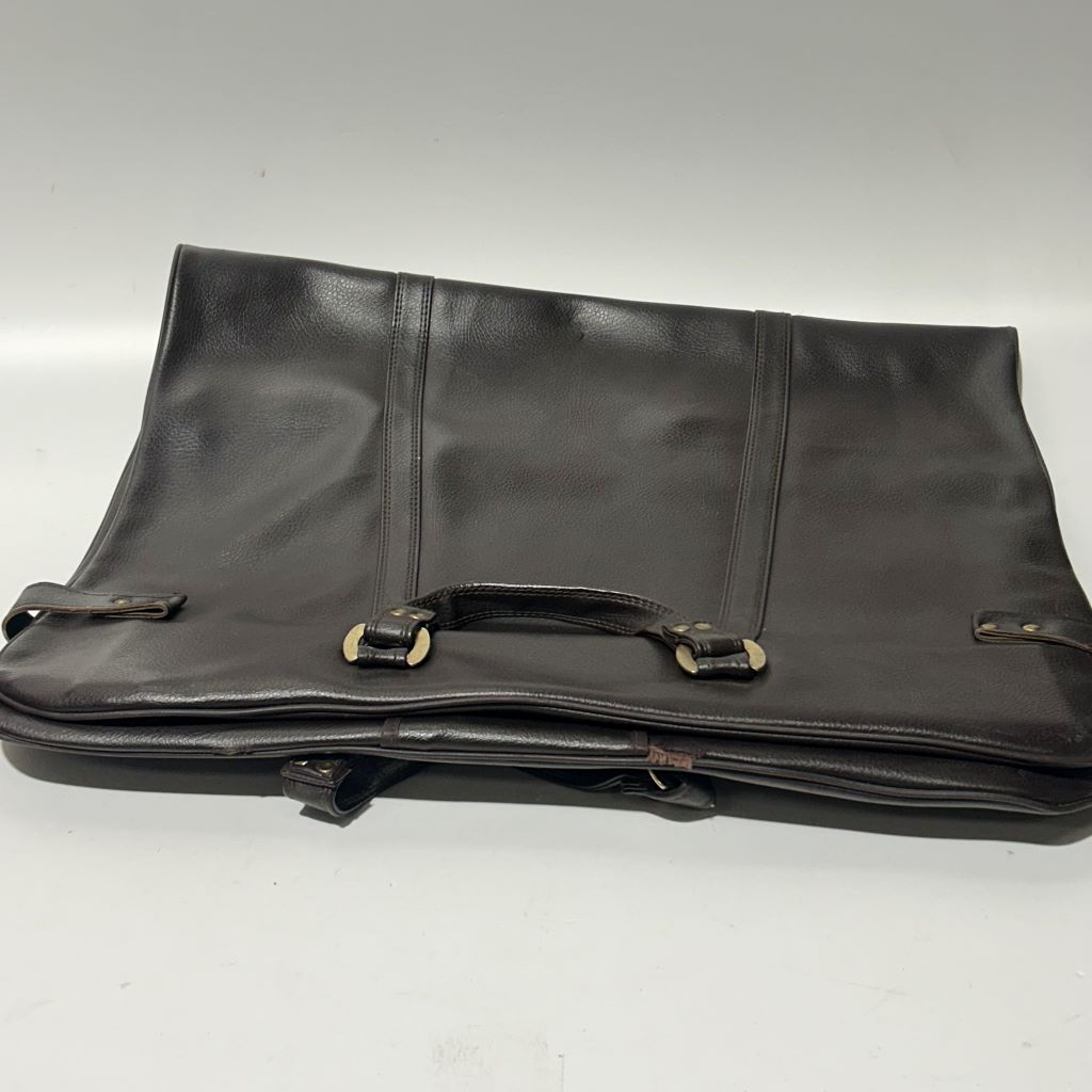 BAG, Suit Dark Brown Faux Leather 