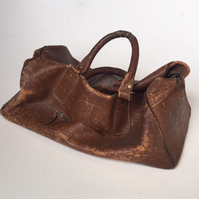 BAG, Gladstone Style - Aged Brown Soft Leather