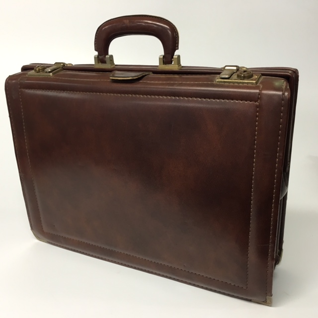 BRIEFCASE, Expanding Style - Dark Brown