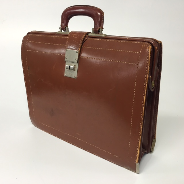 BRIEFCASE, Expanding Style - Light Brown