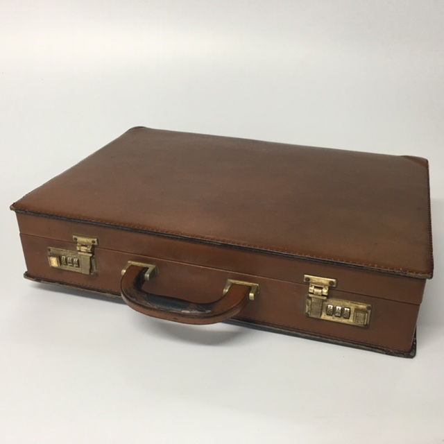 BRIEFCASE, Hard Shell - Tan