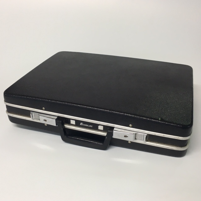 BRIEFCASE, Hardcase - Black w Aluminum Detail (Echolac)
