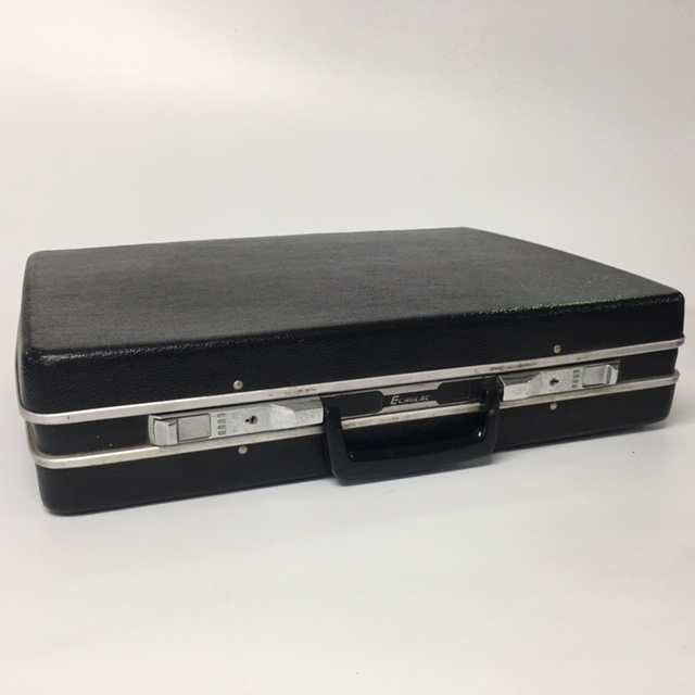 BRIEFCASE, Hardcase - Black w Aluminum Detail (Echolac Vintage)