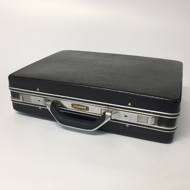 BRIEFCASE, Hardcase - Black w Aluminum Detail (Prince)