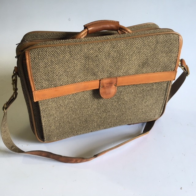 BRIEFCASE, Hartmann Tweed & Tan Leather