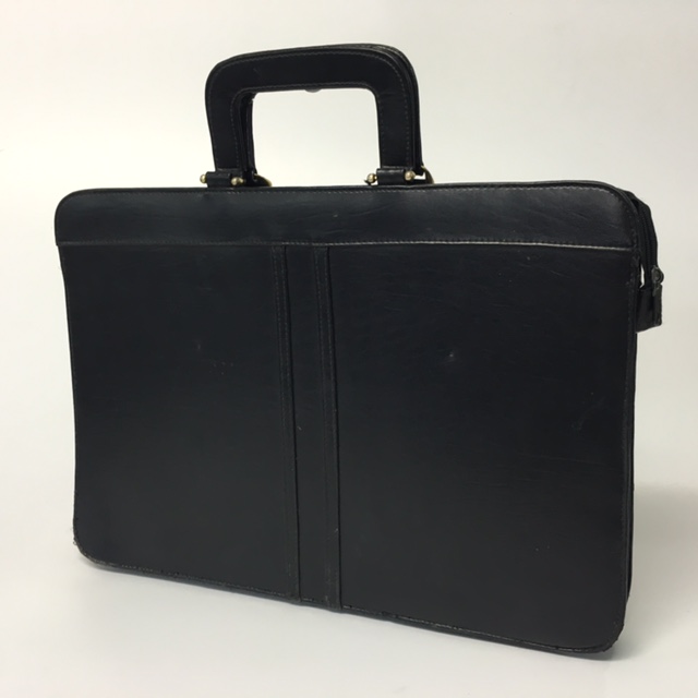 BRIEFCASE, Slimline - Black Vinyl