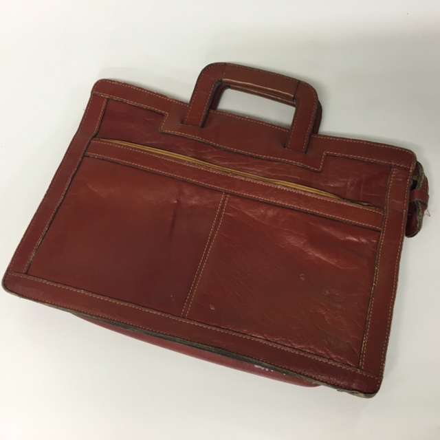 BRIEFCASE, Softcase - Rust Brown Vinyl