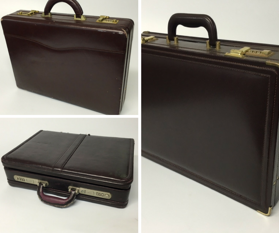 BRIEFCASE, Hard Shell Exec Style - Dark Brown