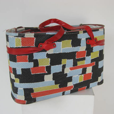 BAG, Ladies - 1950s Abstract Print