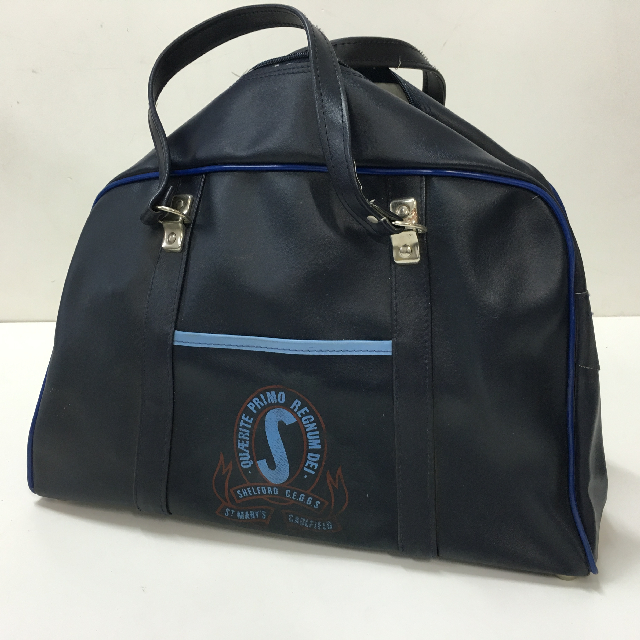 BAG, School Bag - Navy Blue Vinyl Shelford