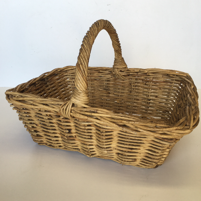BASKET, Shopping - Classic Rectangular Wicker