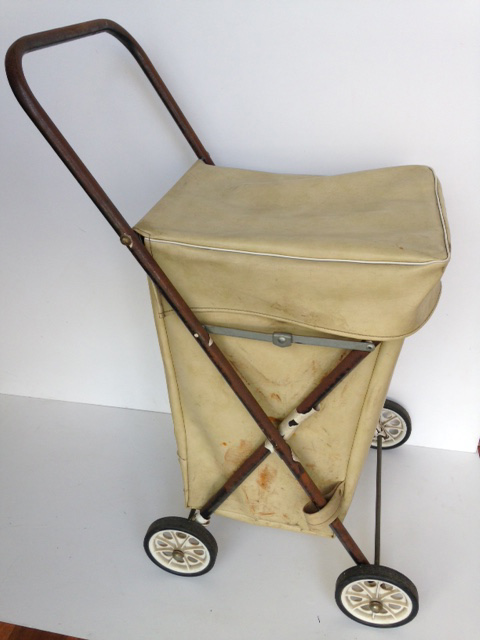 TROLLEY, Shopping Trolley - Cream Vinyl