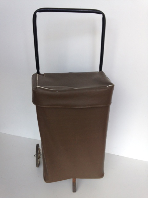 TROLLEY, Shopping Trolley - Olive Vinyl