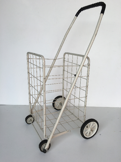 TROLLEY, Shopping Trolley - White Wire