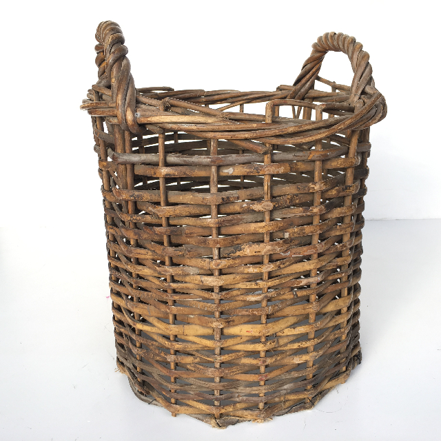 BASKET, Narrow Wicker (missing base) 30-35cmH