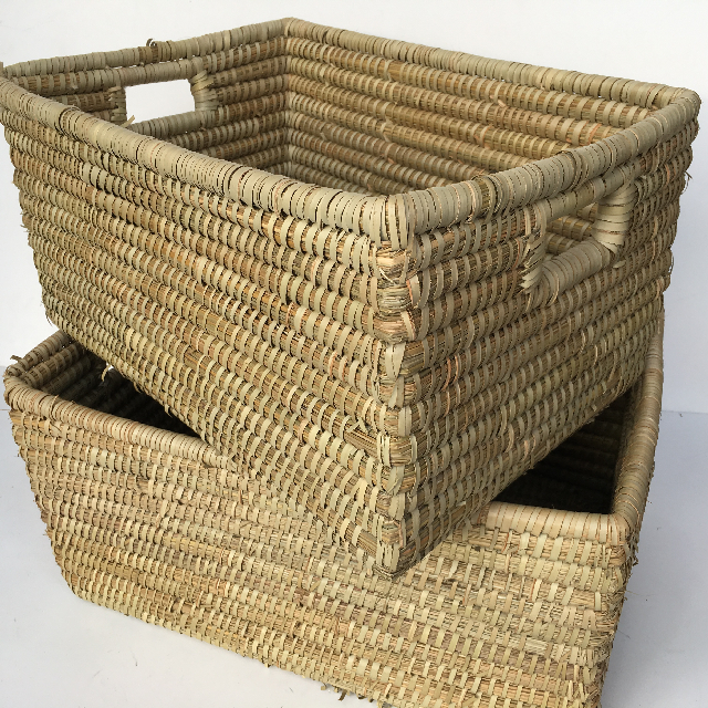BASKET, Woven Rectangular Storage 55 x 35cm