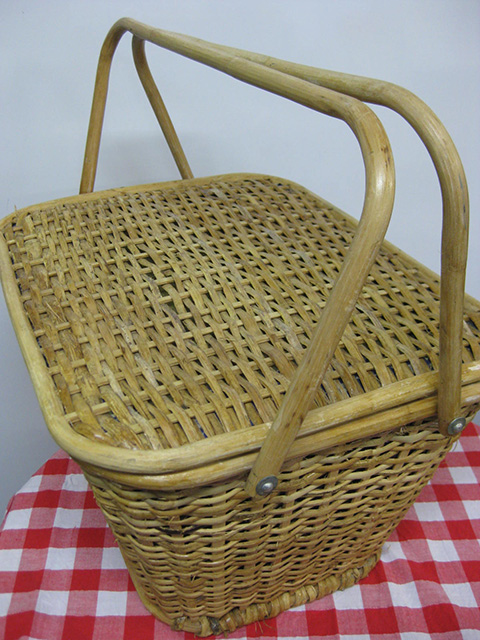 BASKET, Picnic - Blue Floral Lining