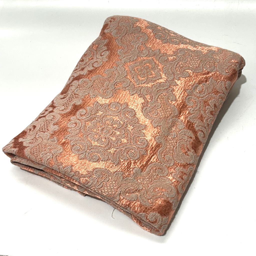 BLANKET, Bedspread - Vintage Peach Brocade (Double)