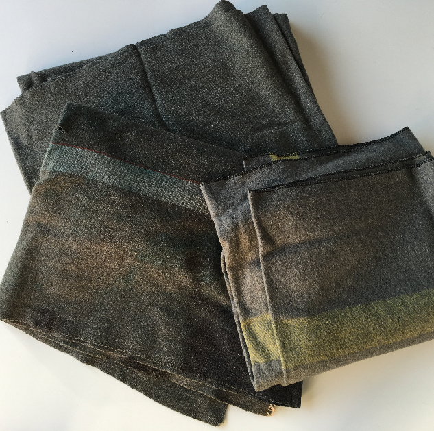BLANKET, Grey Wool Assorted