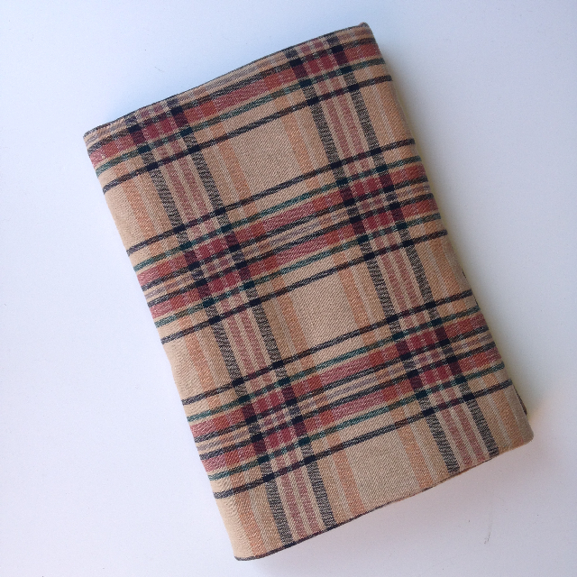 BLANKET, Picnic Blanket - Vintage Beige Tartan Cotton