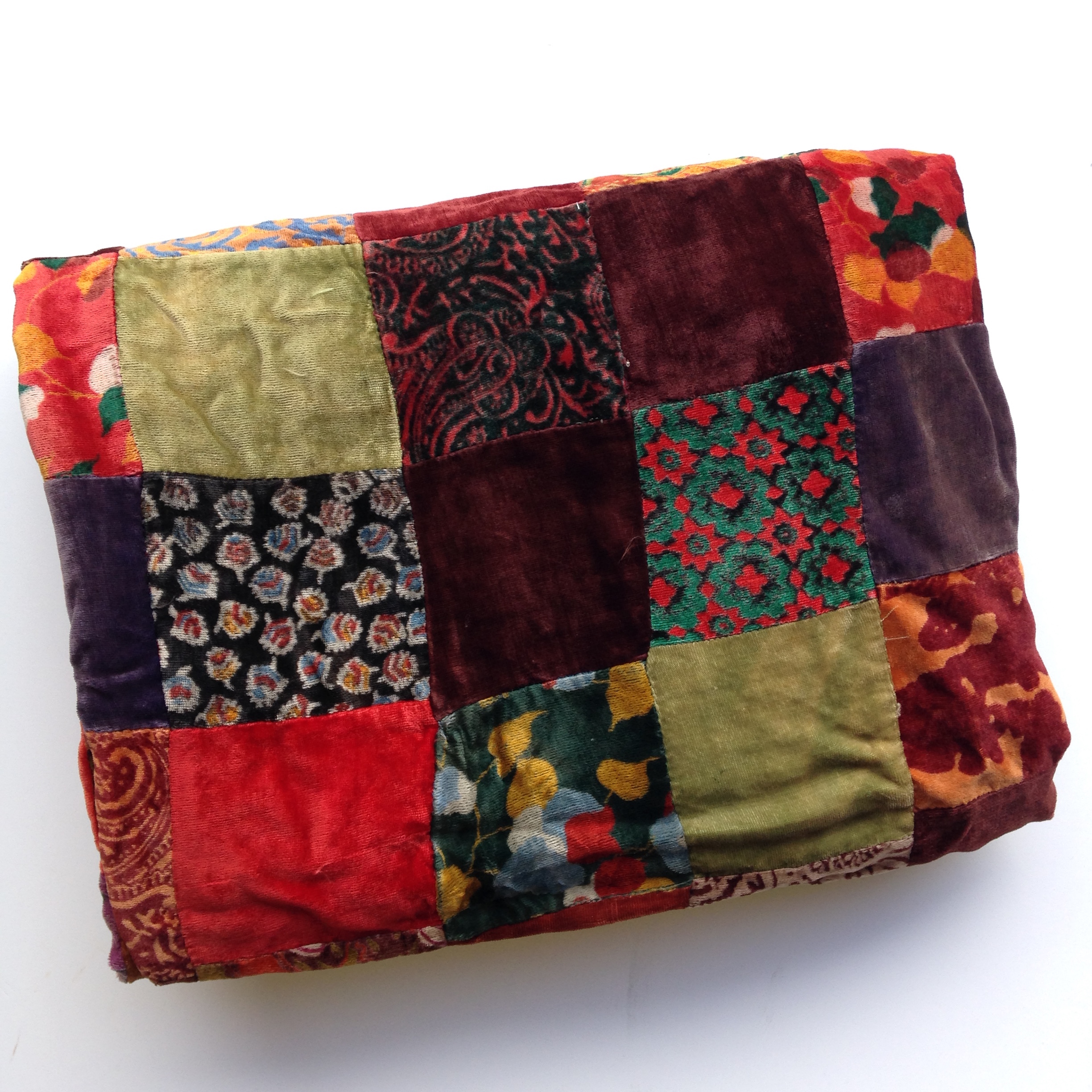 BLANKET (Throw), Velvet Vintage Patchwork