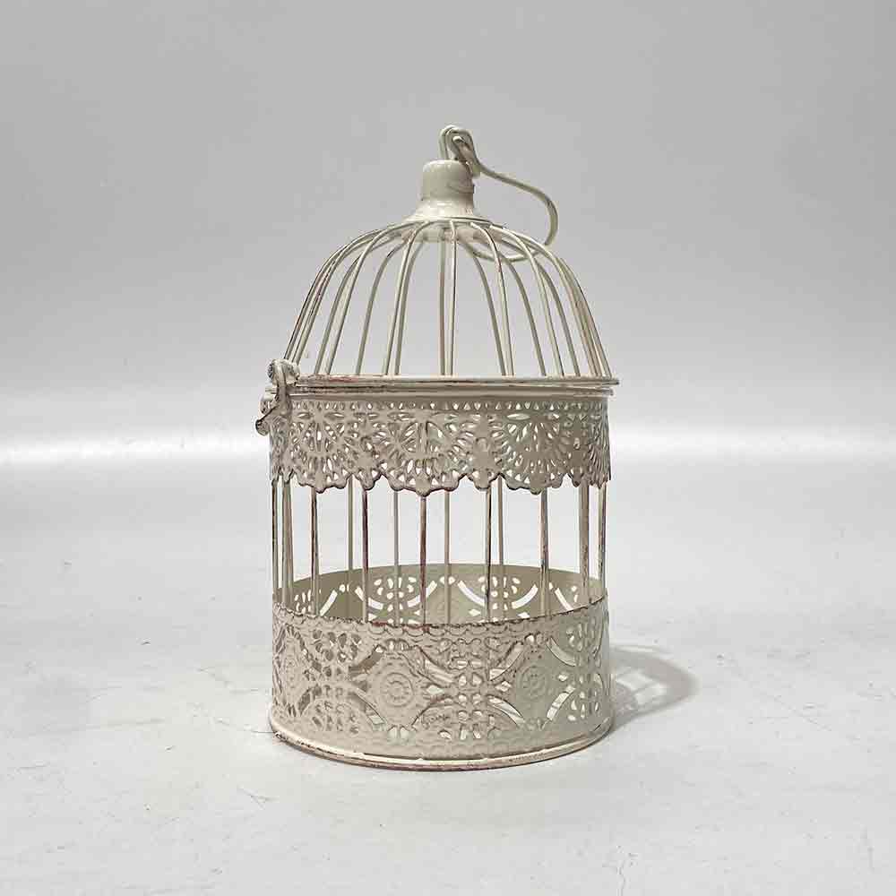 BIRDCAGE, White Decorative Small