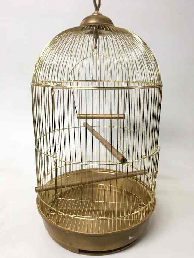 BIRDCAGE, Gold Dome Shape - Large 60cm