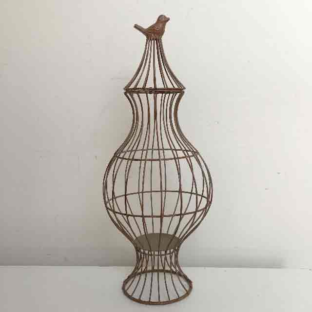 BIRDCAGE, Gold Teardrop Shape