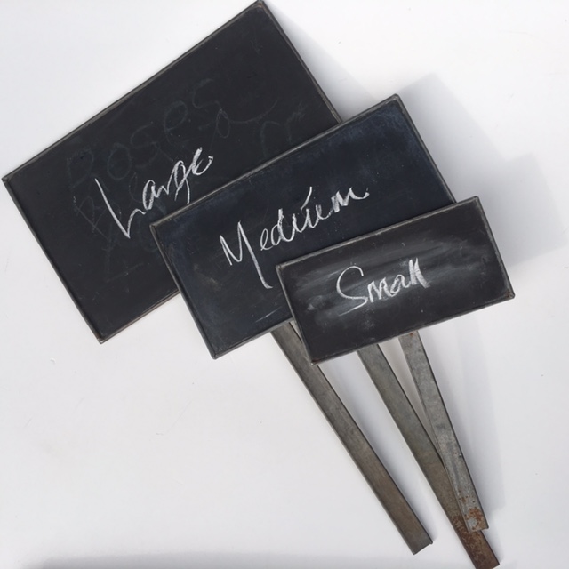 BLACKBOARD, Stick Metal Vintage - Large, Medium & Small