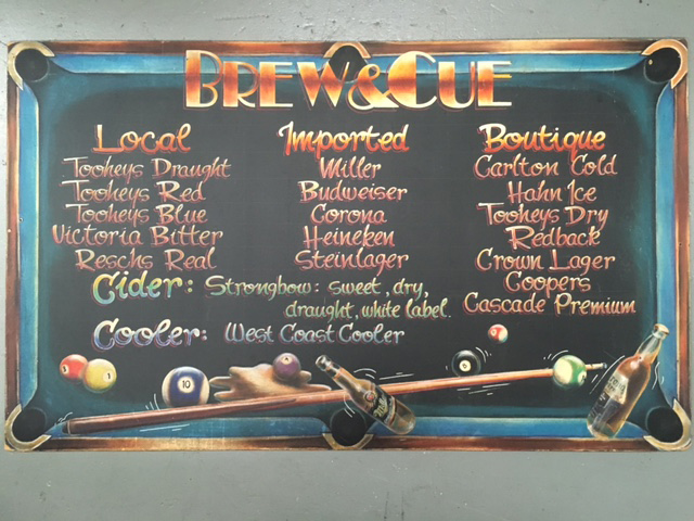 BLACKBOARD, Menu - Brew & Cue 90cm x 1.5m