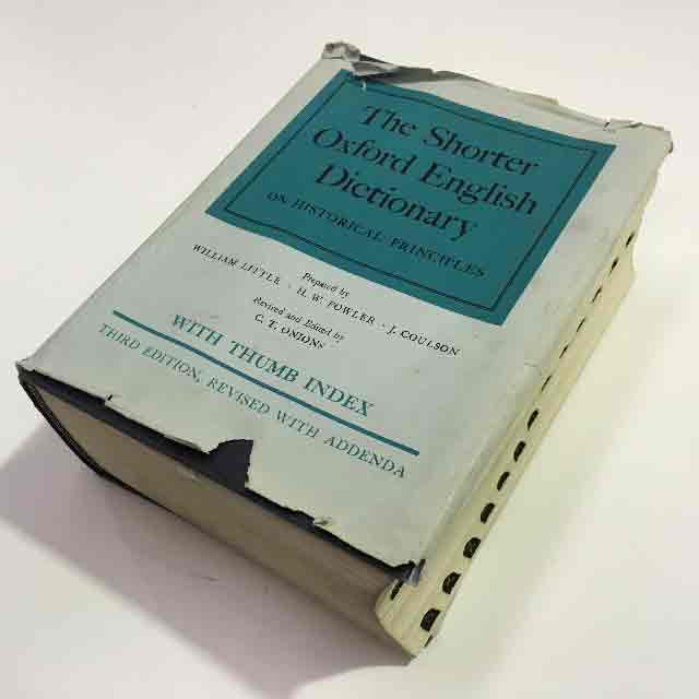 BOOK, Dictionary - The Shorter Oxford English