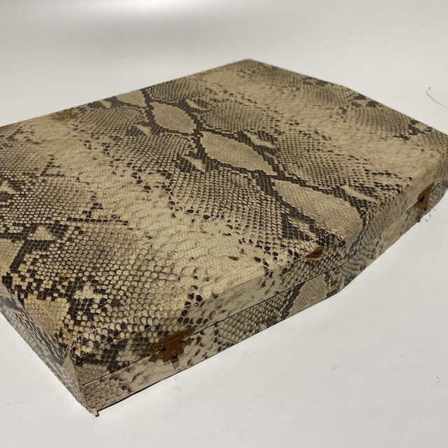 BOX, Faux Snake Skin Cutlery Case